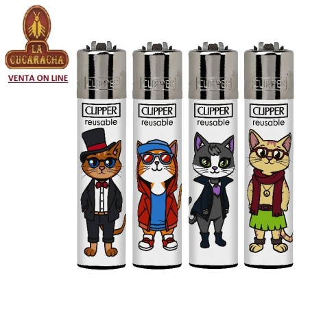 Encendedores CLIPPER «FELINE FASHION».