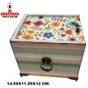 CAJA-JOYERO-REGALO MADERA 14.50X11.50X12 CM. CAJAS DECORADAS.