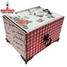 CAJA-JOYERO-REGALO MADERA 14X9X10.50 CM. CAJAS DECORADAS.