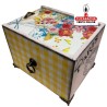 CAJA-JOYERO-REGALO MADERA 18X13.50X13 CM. CAJAS DECORADAS.