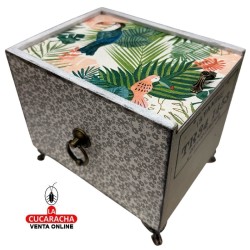 CAJA-JOYERO-REGALO MADERA 18X13.50X13 CM. CAJAS DECORADAS.