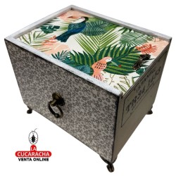 CAJA-JOYERO-REGALO MADERA 18X13.50X13 CM. CAJAS DECORADAS.