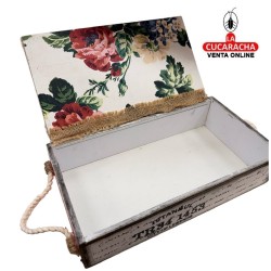 CAJA-JOYERO-REGALO MADERA 12.50X10X7 CM. CAJAS DECORADAS.