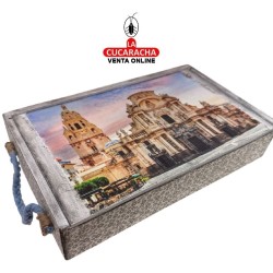 CAJA-JOYERO-REGALO MADERA 29.50X18X5.50 CM. CAJAS DECORADAS.