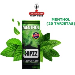 HIPZZ-2 CAJAS 20 TARJETAS MENTHOL-ICE MINT-MANGO PARA CIGARRILLOS.