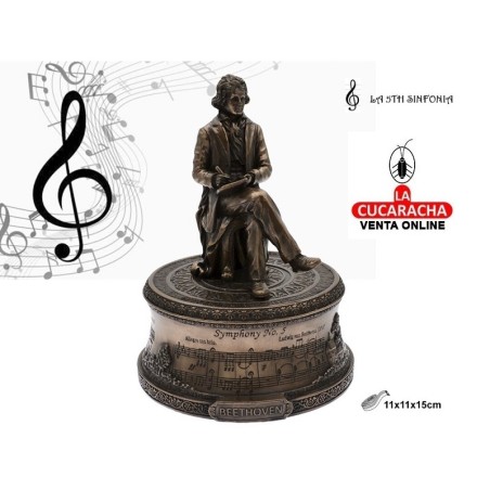 FIGURA MUSICAL BEETHOVEN 5TH SINFONIA C/MOVIMIENTO.