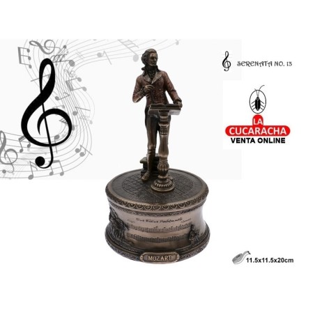 FIGURA MUSICAL MOZART SERENATA NO. 13 C/MOVIMIENTO.