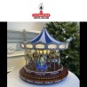 CARRUSEL NAVIDAD AZUL 3XL MUSICAL, MOVIMIENTO Y LUCES.