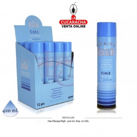 GAS CHAMP HIGH D.M.E. 420 ML 12 UDS GAS CHAMP HIGH D.M.E. 420 ML 12 UDS