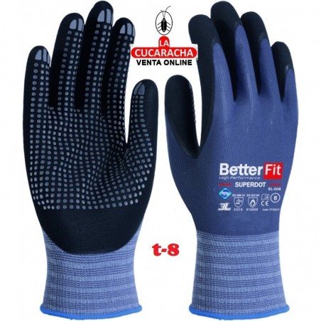 GUANTES BETTERFIT SUPERDOT (B/12UD). TALLA 8 GUANTES BETTERFIT SUPERDOT (B/12UD). TALLA 8