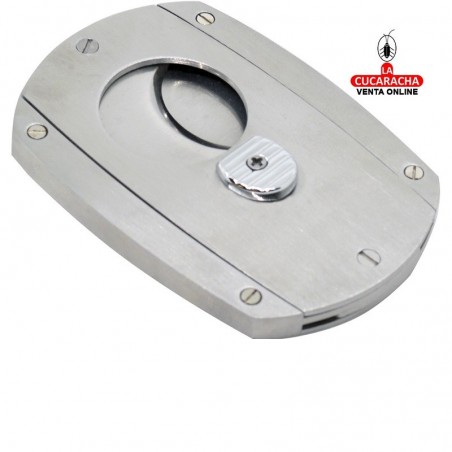 Cortapuros metálico, apertura automática, hecho en acero inoxidable, color cromado