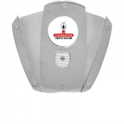 Cortapuros metálico, apertura automática, hecho en acero inoxidable, color cromado 2