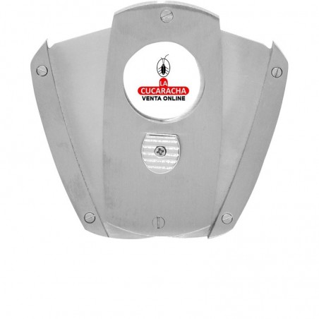 Cortapuros metálico, apertura automática, hecho en acero inoxidable, color cromado