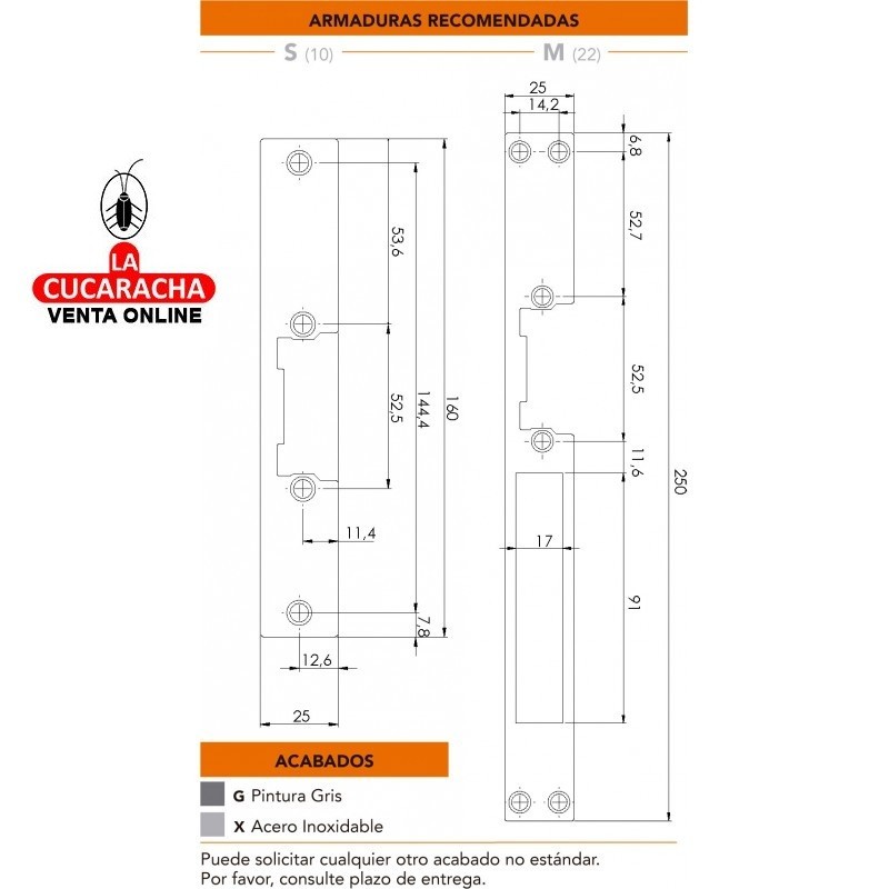Abrepuertas Dorcas 54 ABF S-Frente