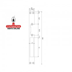 Frente Abrepuertas Dorcas 901 LARGO 2