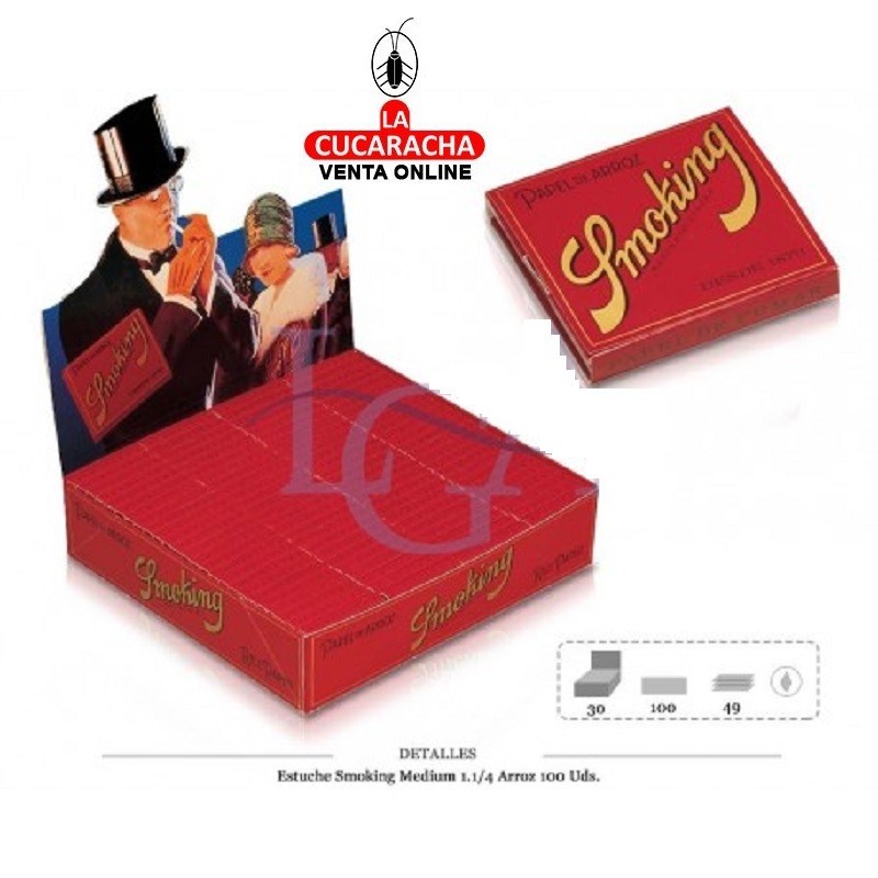 Estuche Smoking Medium 1.1/4 Arroz 100 UDS