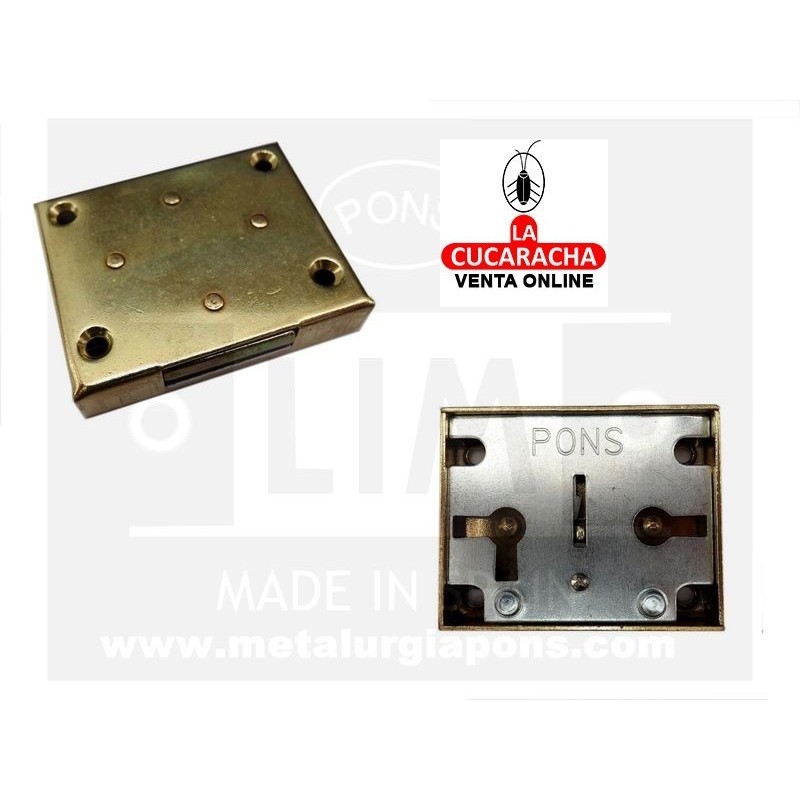 Cerradura Cajon Modelo 307 Sobreponer. 3 medidas