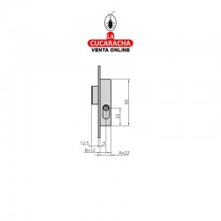 Cerradura de sólo palanca CVL 1963-A/5 C-L 2