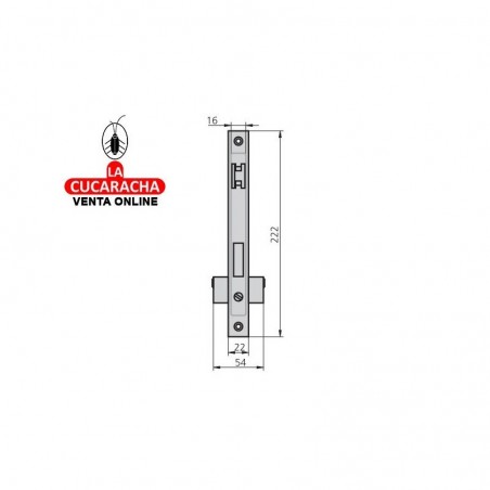 Cerradura CVL 1963/5 Cilindro Laton