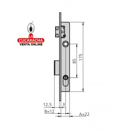 Cerradura CVL 1963/5 Cilindro Laton