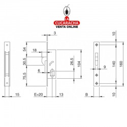 Cerradura ISEO Modelo 768 Con Gancho 2