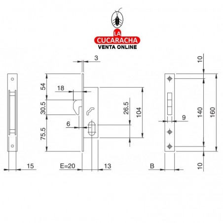 Cerradura ISEO Modelo 768 Con Gancho