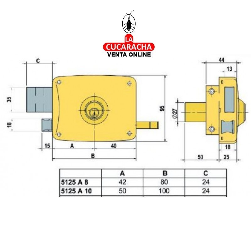 Cerradura LINCE 5125-A