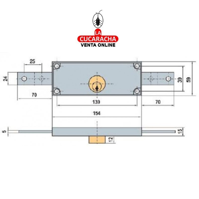 Cerradura LINCE Modelo 5511 Persiana
