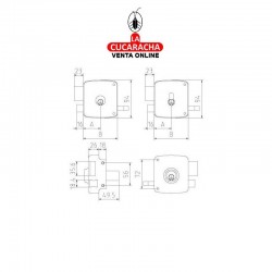 Cerradura MCM 2525-PR 2