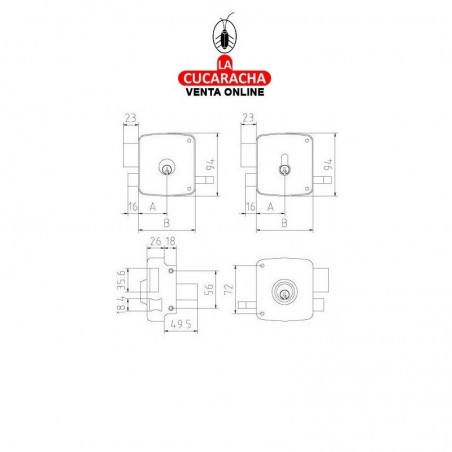 Cerradura MCM 2525-PR