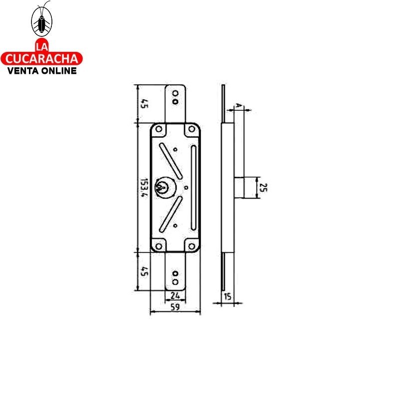 Cerradura MCM Persiana 1511-AV