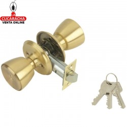 Cerradura MCM Pomo 508-3-3 Laton Mate