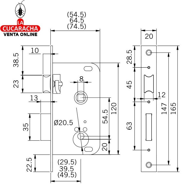 Cerradura TESA 2000 HL.