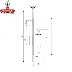 Cerradura TESA 2200-15 HZ 2