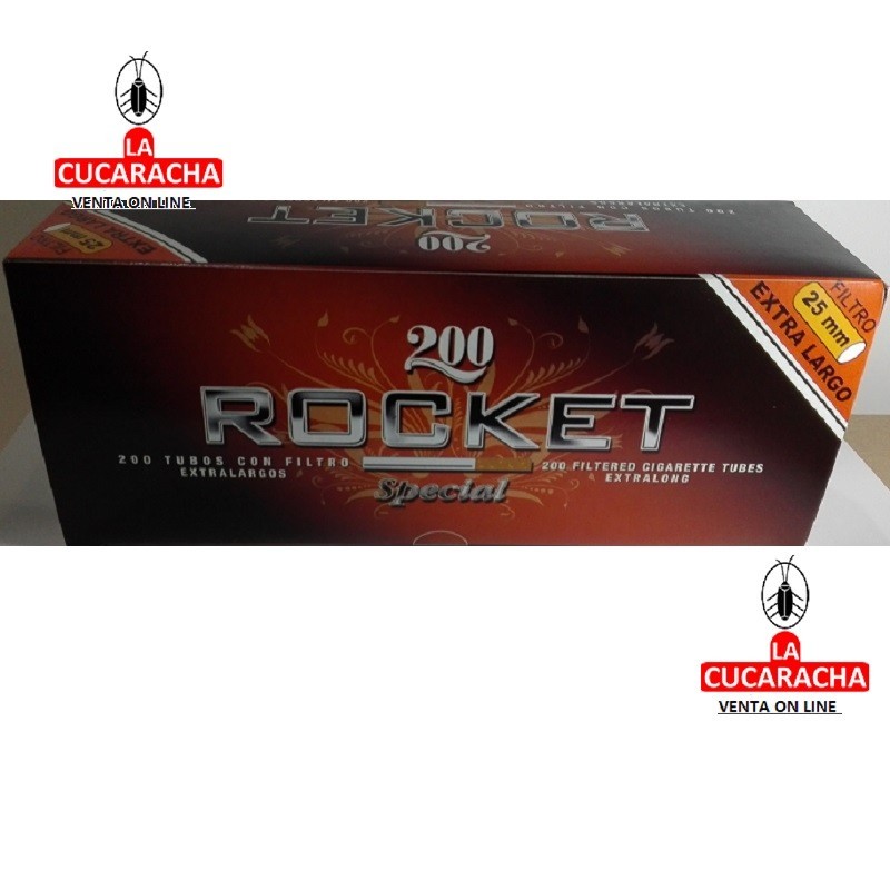 TUBOS CIGARRILLO XTRA LONG C200 ROCKET