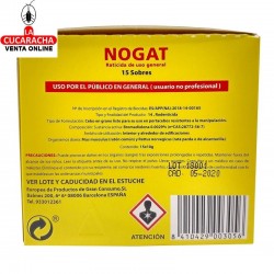 Raticida NOGAT Sobres 10 Gs. Caja de 15 sobres 2