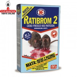 Raticida RATIBROM-2 Cebo Fresco 150 Gramos