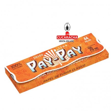 PAPEL FUMAR 70 NARANJA CLASICO PAY PAY