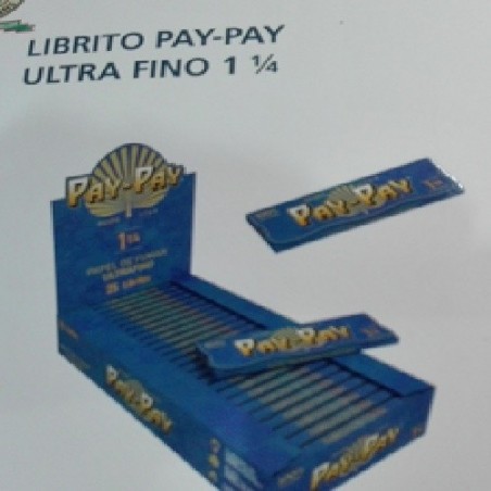 CAJA 25- PAPEL FUMAR 78mm. 50HOJAS PAY PAY