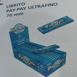 PAPEL FUMAR 70mm.  64HOJAS ULTRAFINO PAY PAY 2