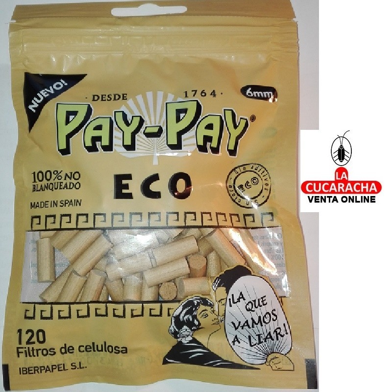 FILTROS CIGARRILLO PAY PAY 6MM Ecologico B120