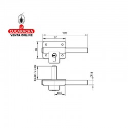 Cerrojo FAC 301 RP 80 COM 35-35 Dorado