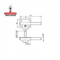Cerrojo FAC 303 T 115 Niquelado-Izquierda-Derecha 2