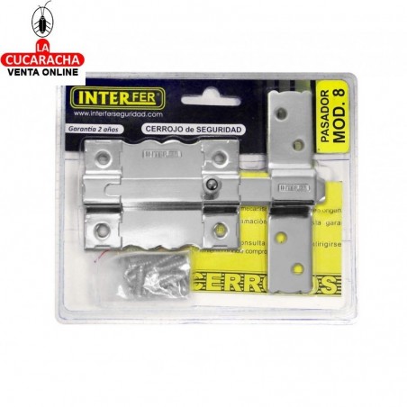 Cerrojo Interfer Modelo 8-87  Cerrojo solo pasador. Cromado
