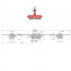 Cerradura YALE 8922- 3 Puntos. Niquelada 2