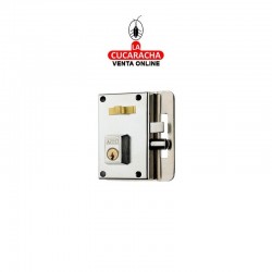 Cerradura YALE Nº 10. Niquel Izquierda