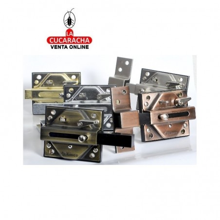 Cerrojo LINCE 7930R más Cilindro C653530N. Latón