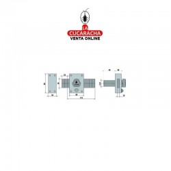 Cerrojo LINCE Iberdrola 3910 - Pintado 2