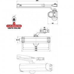 Cierre LINCE 23 SIN Retenedor. Negro 2