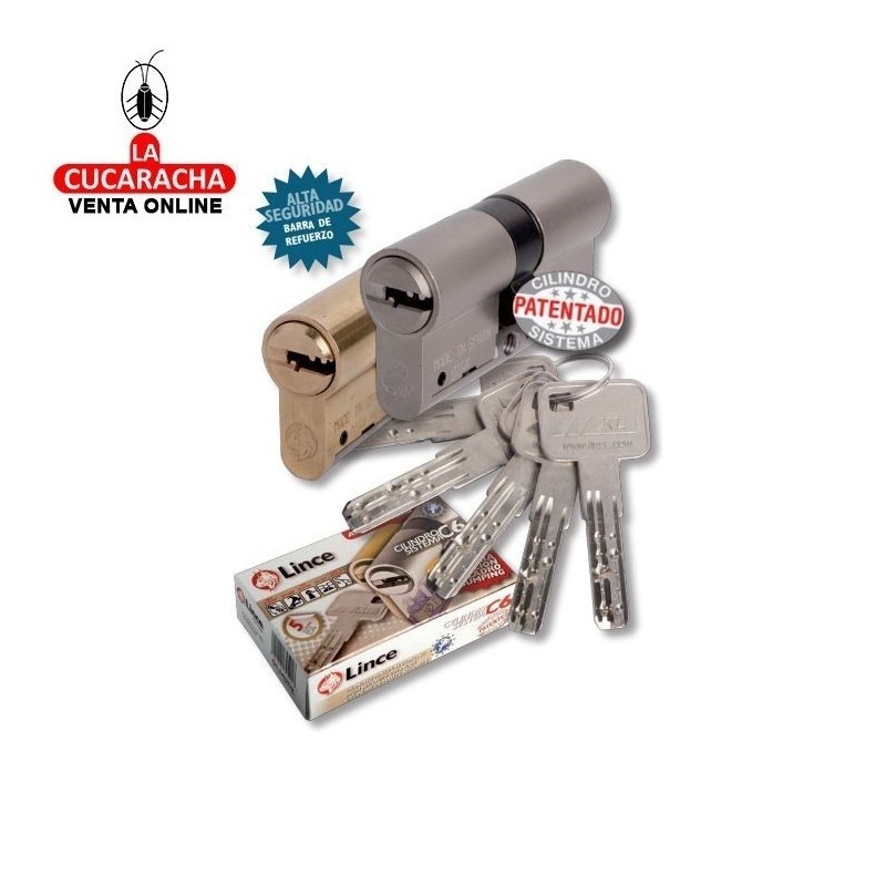 Cilindro LINCE Niquel Seguridad C-65 -C-6- 35x35 L-L